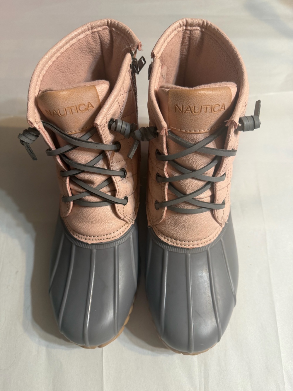 Nautica Quilted Blush Pink Short Rain Boots